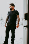 Black Leather Shoulder Holster