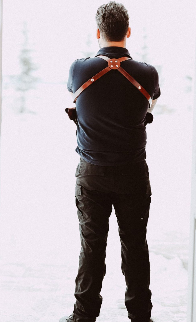 Brown Leather Shoulder Holster