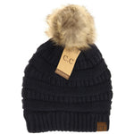 Fur Pom CC Beanie