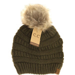 Fur Pom CC Beanie