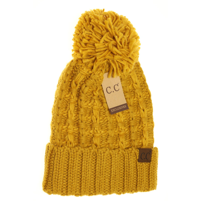 Slipstitch Pom Beanie