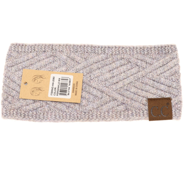 Diagonal Criss-Cross Patterned Head Wrap