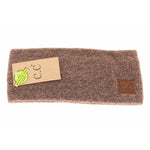 Soft Ribbed Leather Patch C.C. Head Wrap