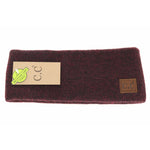 Soft Ribbed Leather Patch C.C. Head Wrap