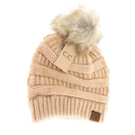 Fur Pom CC Beanie