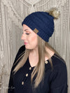 Fur Pom CC Beanie