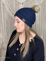 Fur Pom CC Beanie