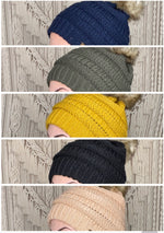 Fur Pom CC Beanie