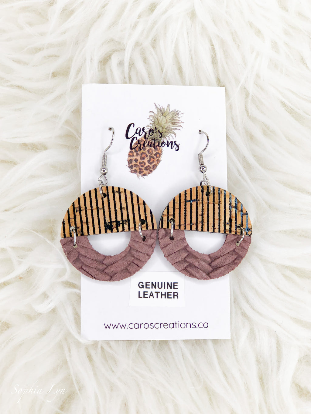 Geometric Genuine Leather Dangles