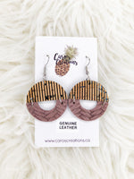 Geometric Genuine Leather Dangles