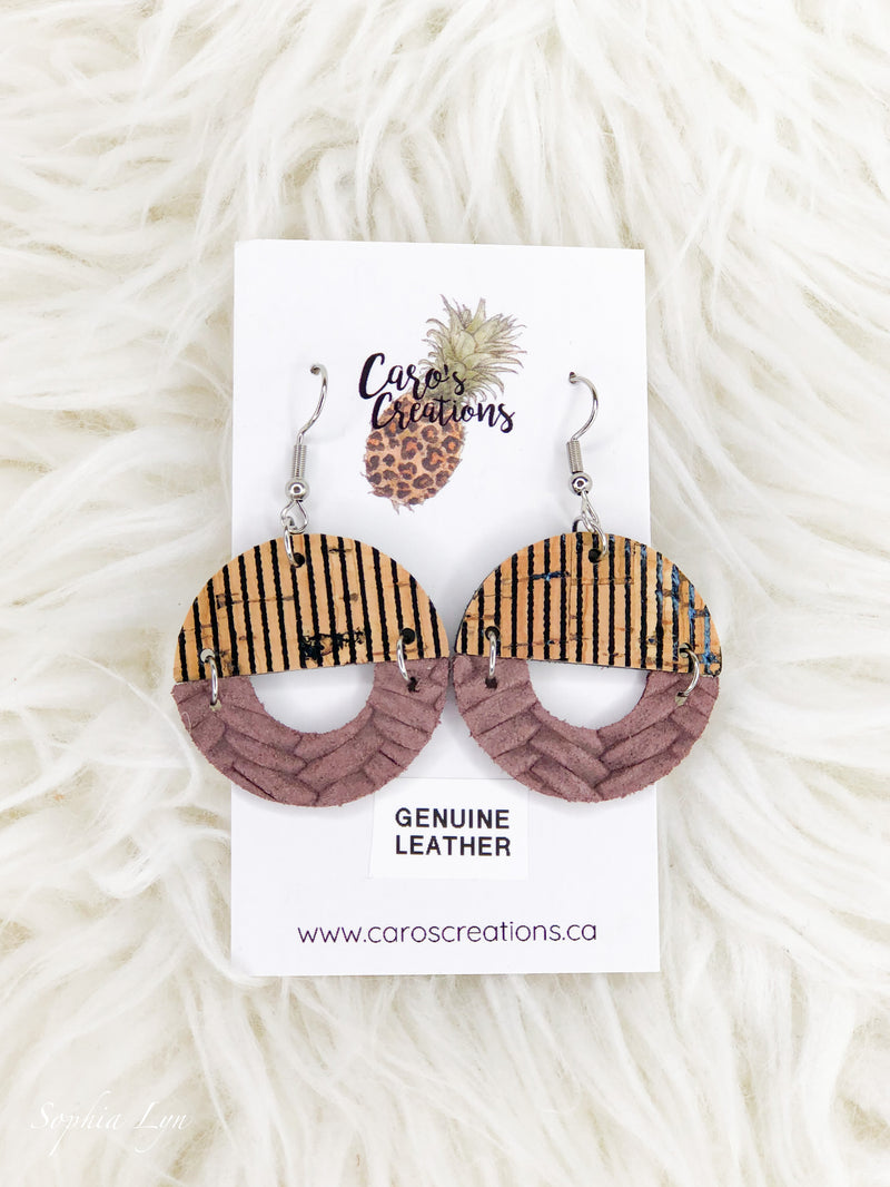 Geometric Genuine Leather Dangles