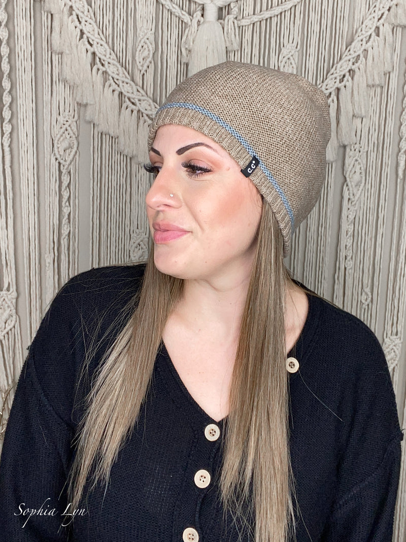 Unisex Classic Single Stripe CC Beanie