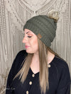 Fur Pom CC Beanie
