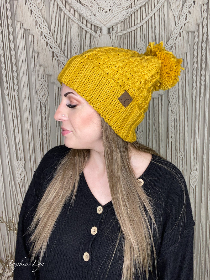 Slipstitch Pom Beanie